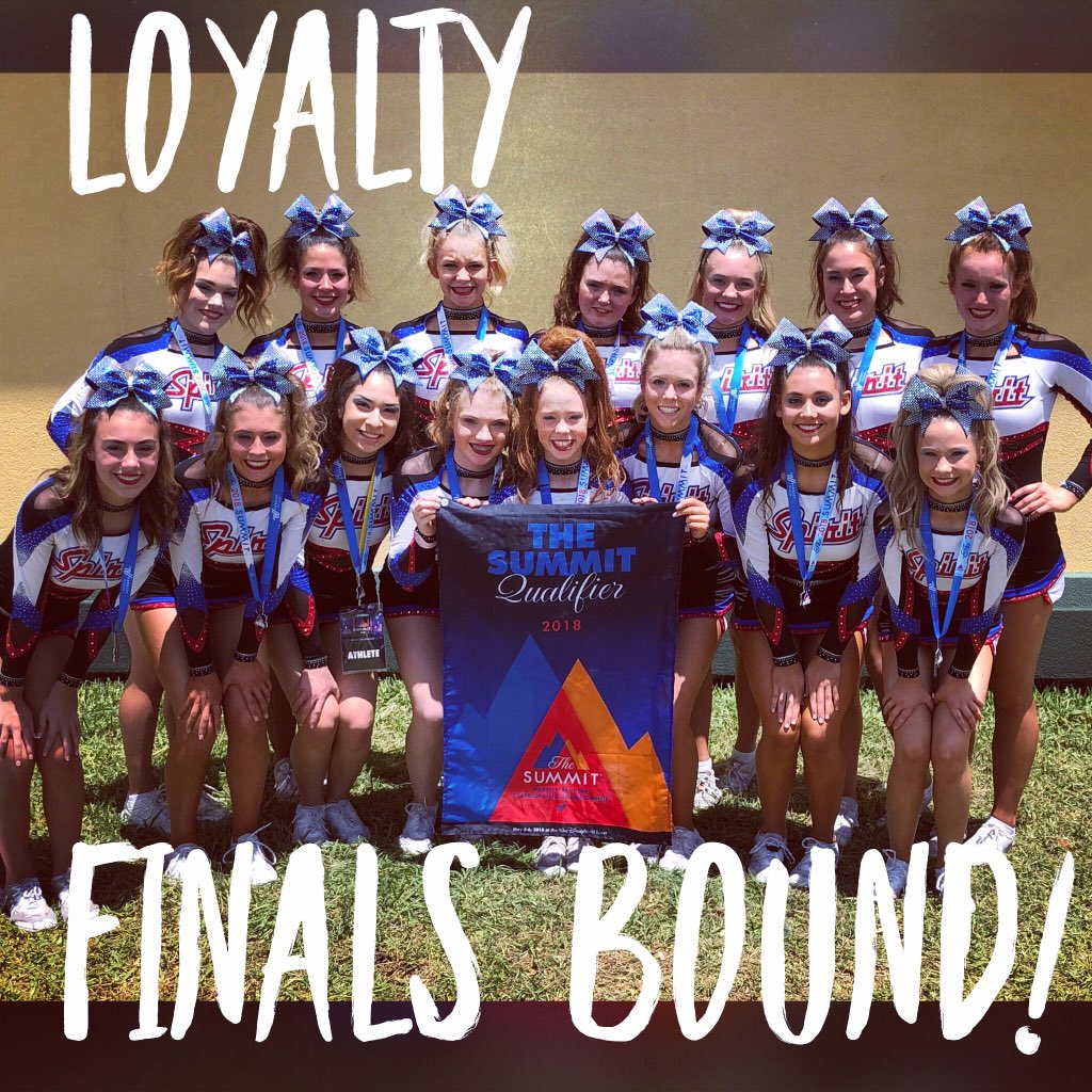 SpiritXtreme's tweet photo. 1st place Wild Card Winner, Small Senior 4, heading straight to finals!  Congratulations, Loyalty!  #thesbestisyettocome #TheSummit18 #spiritxtreme @cheerUPDATES @VarsityAllStar @UltimateClimb https://t.co/nJAlyIeOox