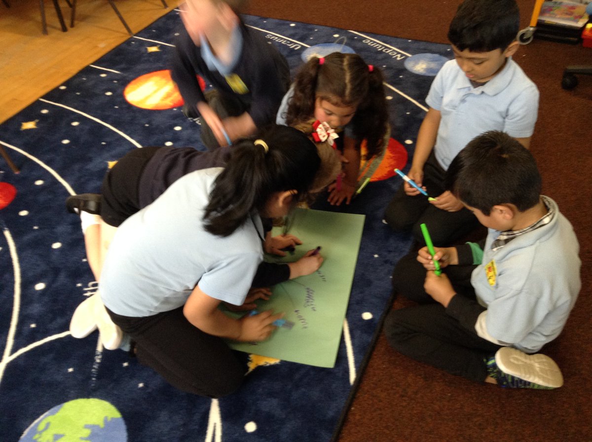 Fantastic cooperative learning today in Fern Class - mind mapping how to care for pets