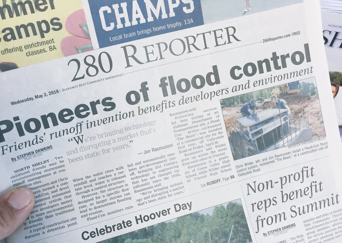 FloodCon's tweet photo. Thanks for the highlight, @280Reporter! We like the title! #Pioneers #FloodCon #GameChanger #StormwaterManagement https://t.co/I2RnZoDgxZ