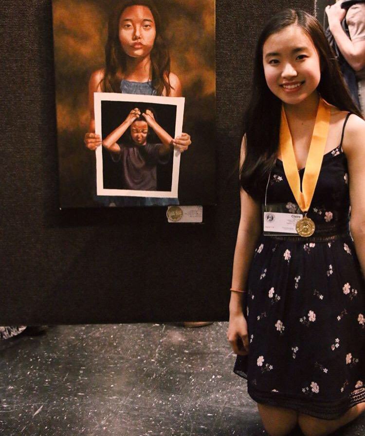 hebron9th's tweet photo. Congratulations to the very talented Claire Song for earning a Gold Seal at VASE!! What an honor! #hebron9 #LISDCulture https://t.co/eJBtN9JLg7