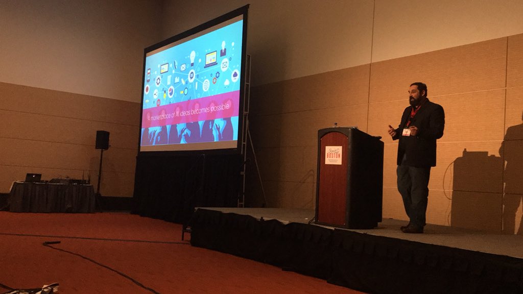 gamalon_inc's tweet photo. “A marketplace of ideas is now possible with Idea Learning” - Ben at #ODSCEast2018 https://t.co/ZQfAmc01ZT