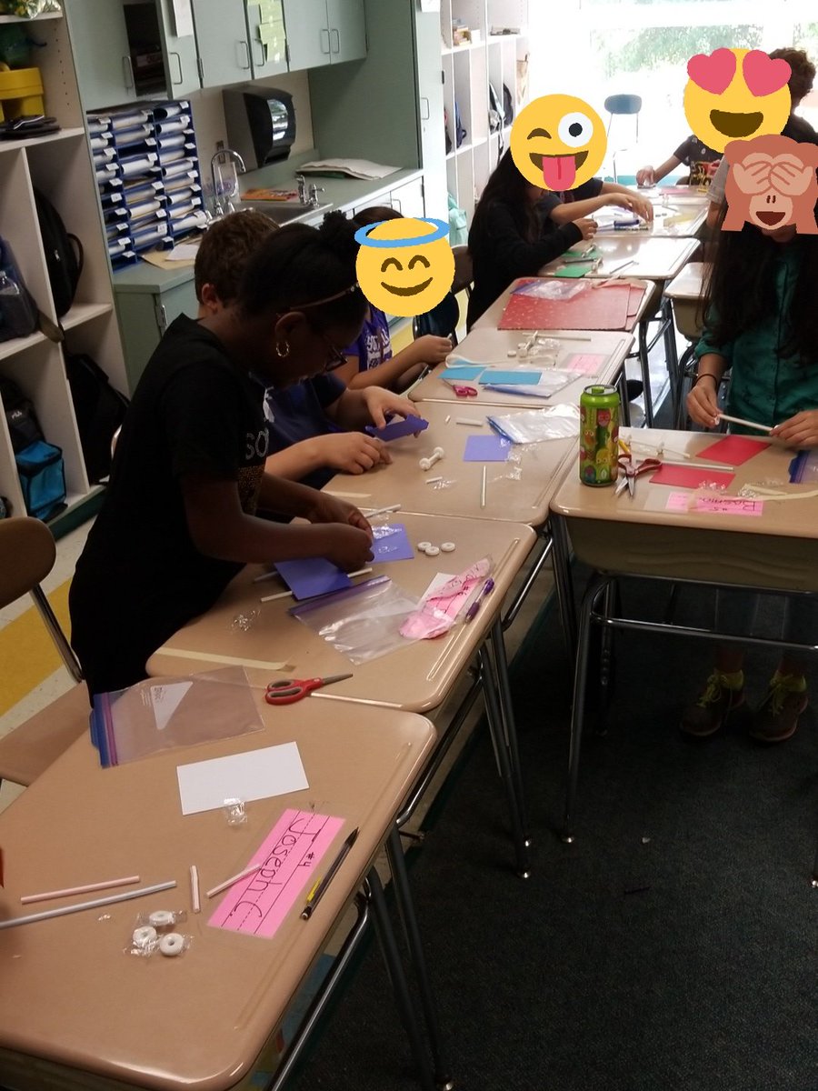 Mr_B_ApexElem's tweet photo. Learning about wheel and axle using straws and lifesavers https://t.co/re7mciV0DU