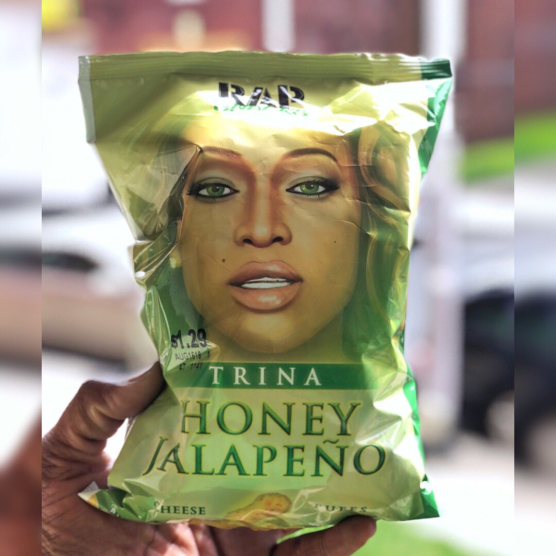 DeeWellsOSD's tweet photo. Y’all holding out on me, huh? Baddest chips in the game & you ain’t tell me?! @rapsnacksnow @TRINArockstarr @yougottaeatthis #rapsnacks #lookinglikeasnack #yget https://t.co/f5JBsllchS