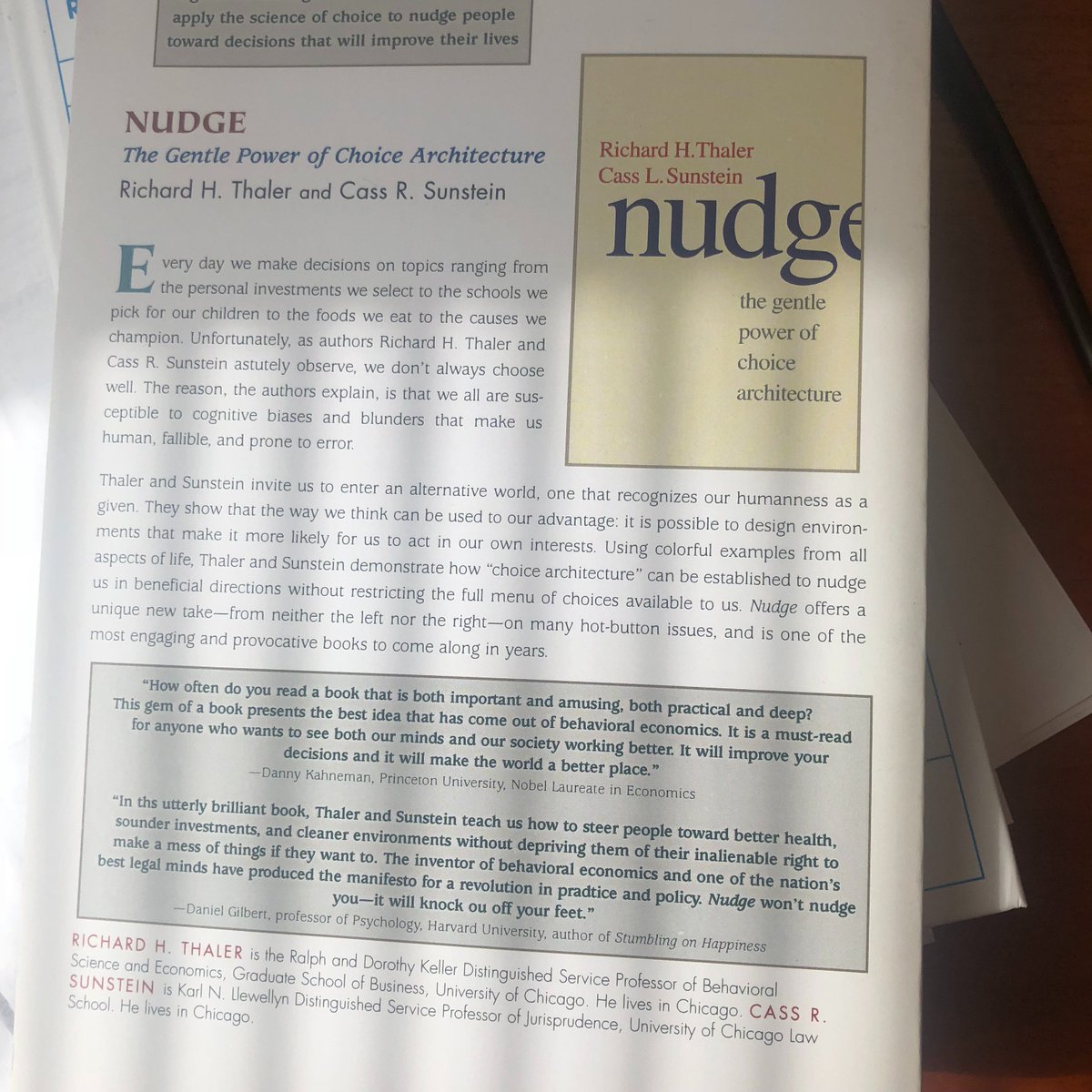 Nudge: Biases and Blunders