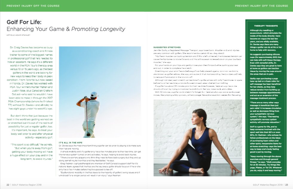 For <a href="/WR_Record/">Waterloo Region Record</a>: I talked to <a href="/Coach_Davies/">Dr. Craig Davies</a> <a href="/wavephysio/">Wave Physio</a> and <a href="/Poised_Massage/">PoisedMassageTherapy</a> about how key stretching and flexibility is in order to stay loose this golf season: bit.ly/2riN9h4