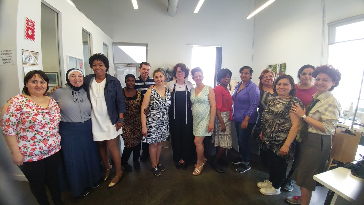 CSMOTextile's tweet photo. Douze opératrices de machines à coudre industrielles ont été formées chez Tricots Maxime et la diffusion était assurée par la @csmbourgeoys. Félicitations aux stagiaires et merci aux entreprises suivantes : Bula Canada, @Maxime_Knitting, @kanukmtl et Sacs Industriels Inc. #Emploi https://t.co/9SiXosqISM
