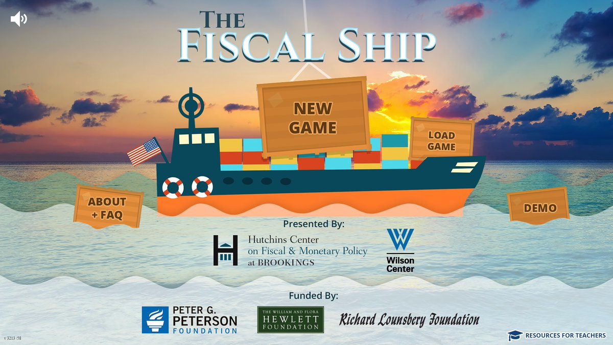 TheFiscalShip's tweet photo. Think you have what it takes to steer us out of national debt? Play https://t.co/gZcmOlmoSU ! With new integration into the classroom &amp; up to date data, we bring fiscal policies to life! @WilsonSTIP @TheWilsonCenter @BrookingsInst https://t.co/mN7fhoBJ9U