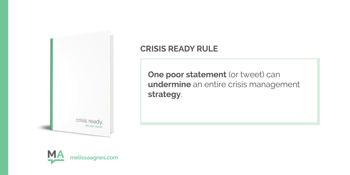 melissa_agnes's tweet photo. One of my #CrisisReady Rules is "One poor statement (or tweet) can undermine an entire crisis management strategy." Twitter experienced this today! I discuss why - and how not to make this mistake - in this video: https://t.co/u6cojjfoJU #TwitterPassword #crisisPR #crisiscomms https://t.co/7v2FcgggSm