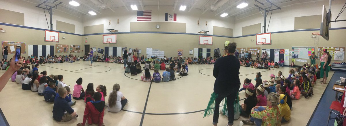 StoweElementary's tweet photo. Loved watching caring student leaders hold a school wide morning meeting today! #eaglesinaction #stowestrong @DMschoolsIB https://t.co/fJZBDT8qba