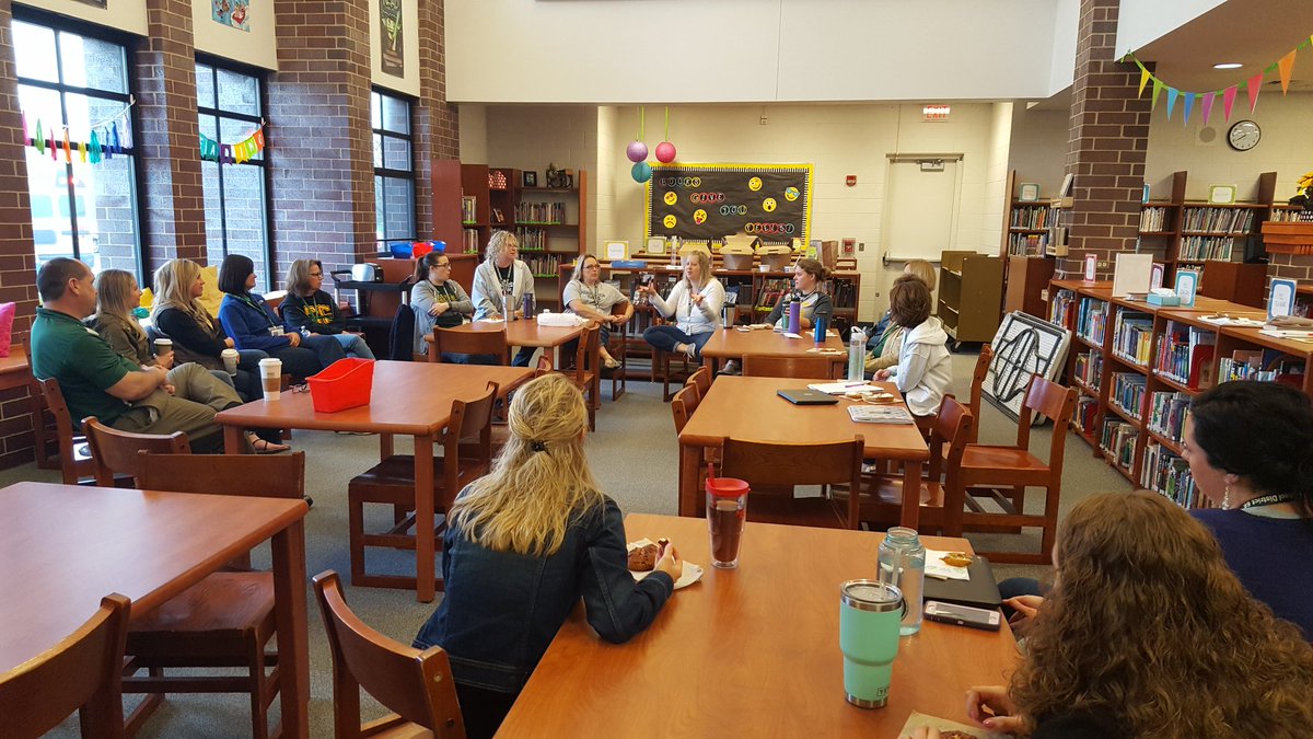 tstrongccsd66's tweet photo. PV "Friday Finale to Forget Frustrations &amp; Focus on the Fantastic" - teachers celebrating what they have implemented in classrooms this year #bettertogether #reflection #ccsd66 https://t.co/sbQxspP8Z0