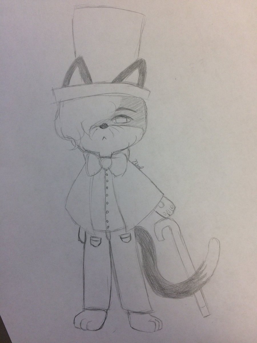 NoelDraws's tweet photo. My little buddy Sox! (I got bored in class) https://t.co/NPxcwu1bWB