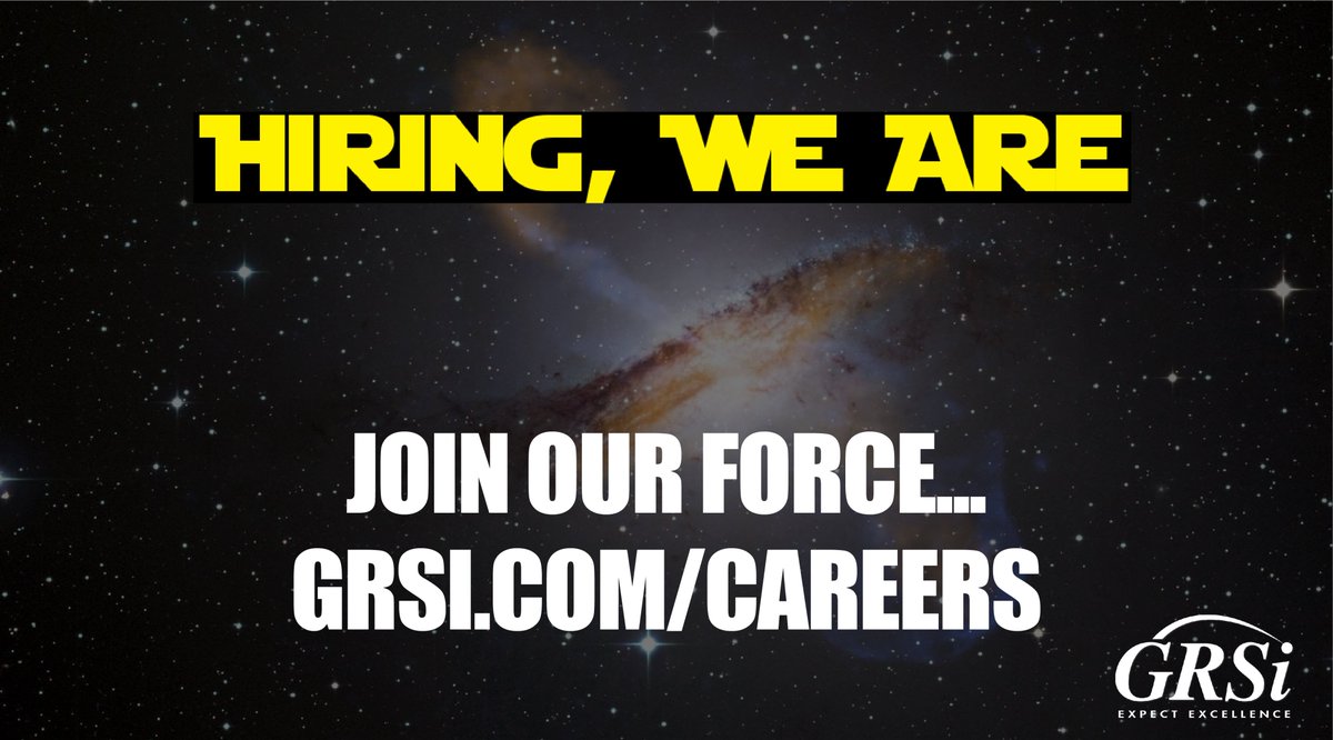 Happy #StarWarsDay! Check out our latest career openings: bit.ly/GRSiCareers

#Maythe4thBeWithYou #hiring #EngineeringJobs #HealthITJobs