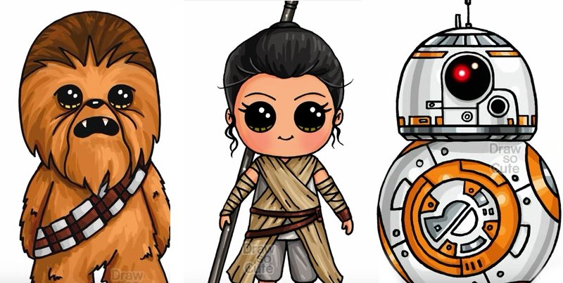Learn How to Draw Your Favorite Star Wars Characters and May the 4th be with you
