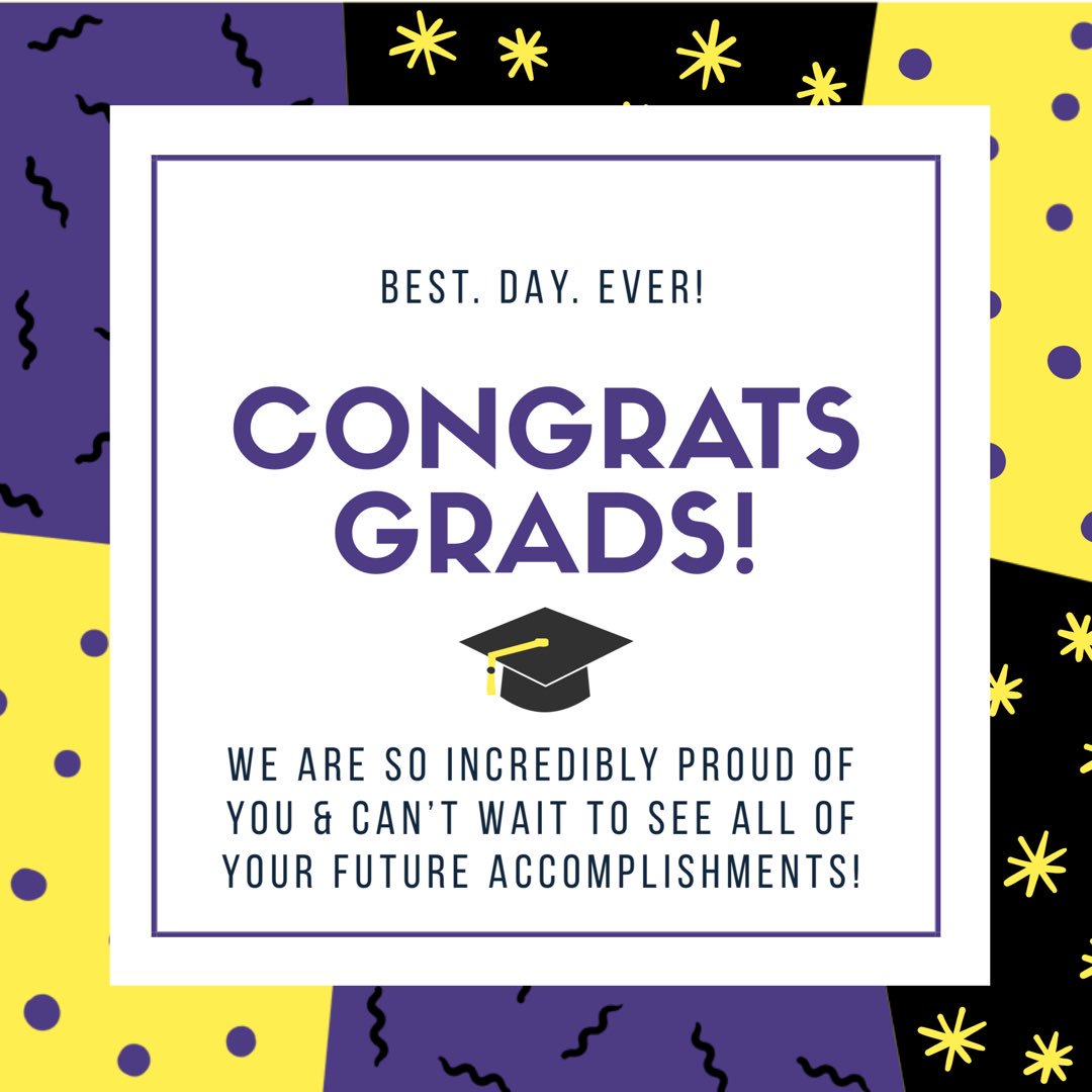 Congratulations, ECU Sports Studies Class of 2018! 🎓💜🎉💛☠️🖤🎉We are so very proud of you and all of your hard work! We wish you nothing but the best of luck on all future endeavors &amp; can’t wait to see all the you will accomplish