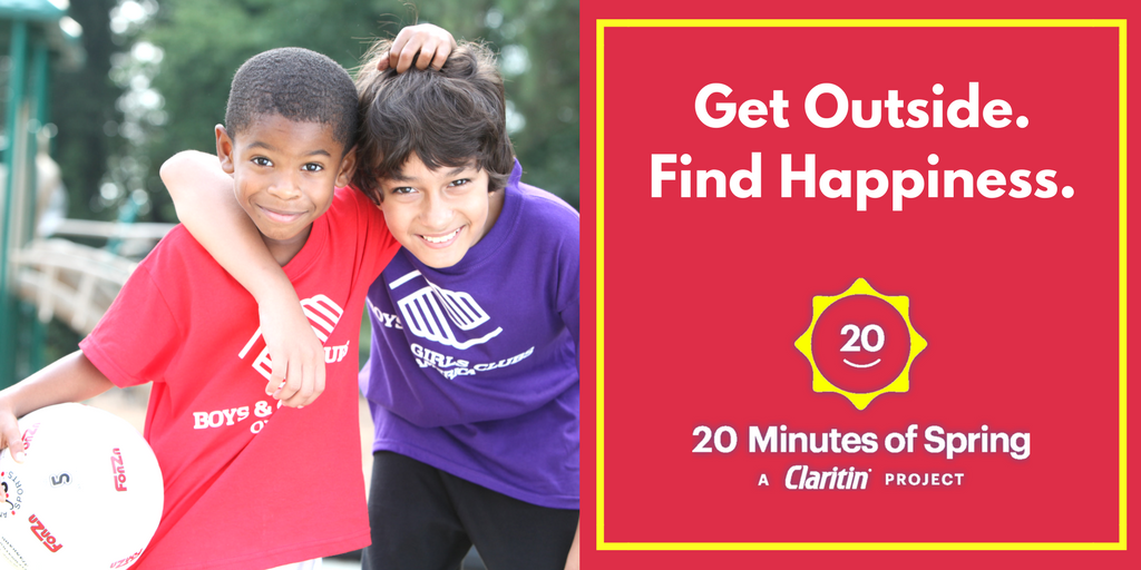 BGCTampa's tweet photo. Join @HilaryDuff and  for their 20 Minutes of Spring Project! Post your favorite outdoor pic and tag #Claritin and #20MinutesofSpring. $5 will be donated to @BGCA_Clubs – up to $50K! https://t.co/Yo3acL0d1T