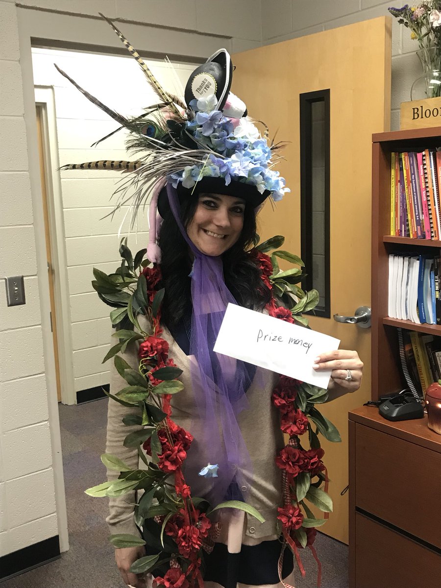 And the winner for Best Creswell Derby Hat goes to...... Mrs. Day! #itcreswellmnps