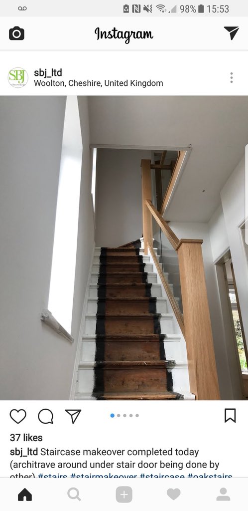 Sbj On Twitter Oak Staircase Makeover