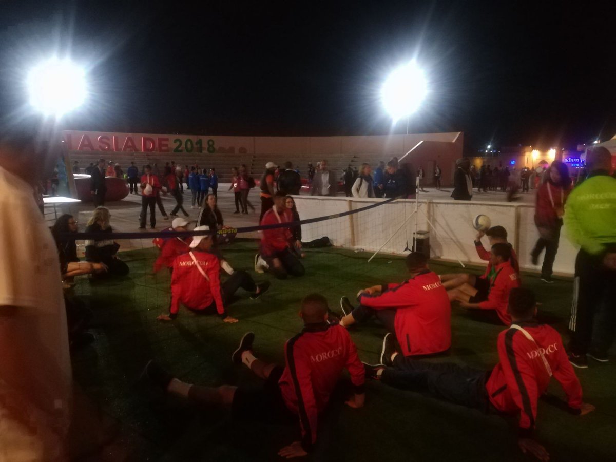 ISFsports's tweet photo. #activeISFun Fun&amp;Skills zones &amp; ISF Youth Council are hosting a Cultural Festival 🎉 tonight. Local 🇲🇦 school children stopped by their #health zone to get a glimpse of #education thr/ #Gymnasiade2018.

@creatabcg @nevavu @xico @alMansouri_rs https://t.co/Cv5iUCUThE