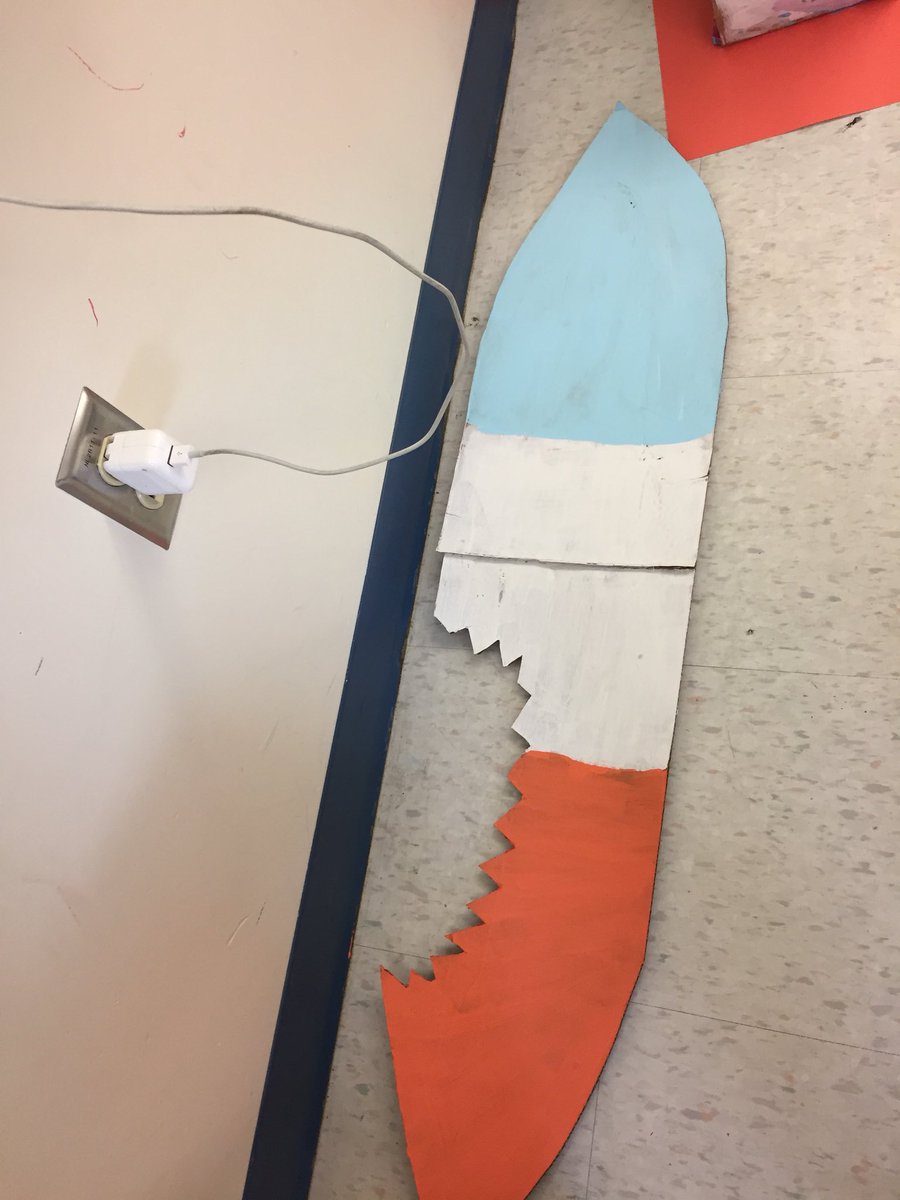 abclabaugh's tweet photo. My third graders are making props for their wax museum. The 4th one is a hoot! Any guesses?🤣 #bdnpln #waxmusem #whatisthat https://t.co/CytwyWyNIP