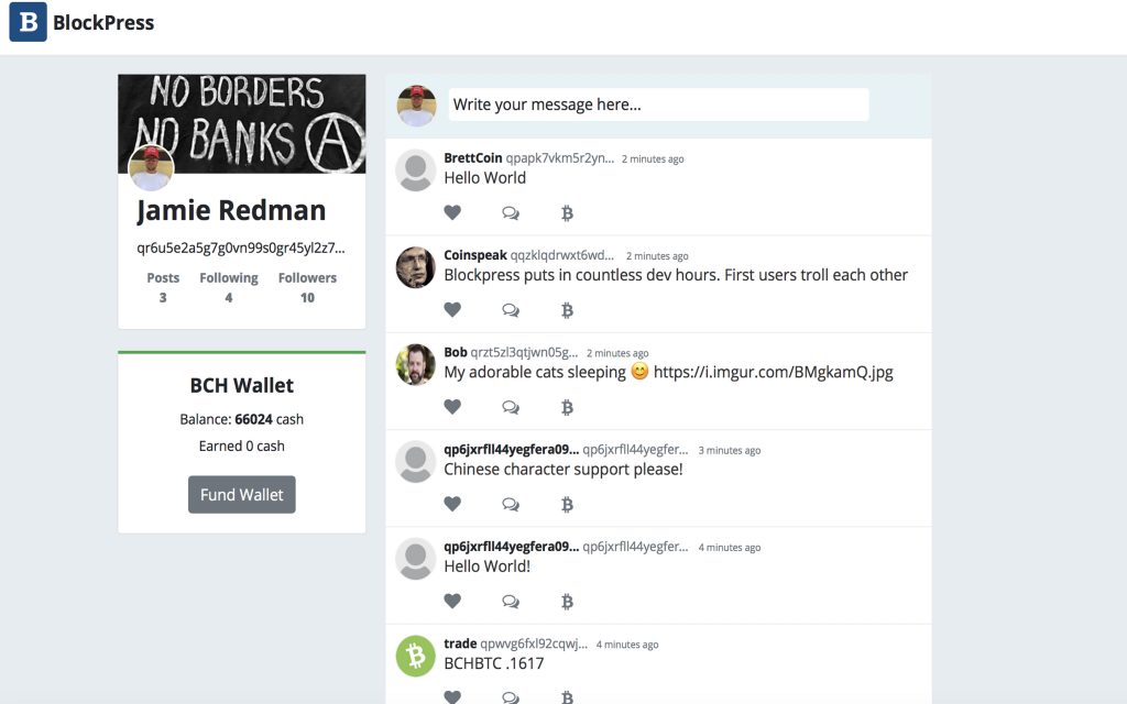 SatoshiVisioner's tweet photo. BitcoinCashのon-chainを利用した
https://t.co/YNDsRT6Zo0に続く製品
「Blockpress」が5月2日に登場。
Twitterみたいにできてるかな?
国家や企業の内部告発とかで威力を発揮しそう・・・
アイドルや個人の何かしらの情報流出で永遠に炎上できるtwitterの上位互換版にならないか心配😑
#blockpress https://t.co/dIs2ESA2VI