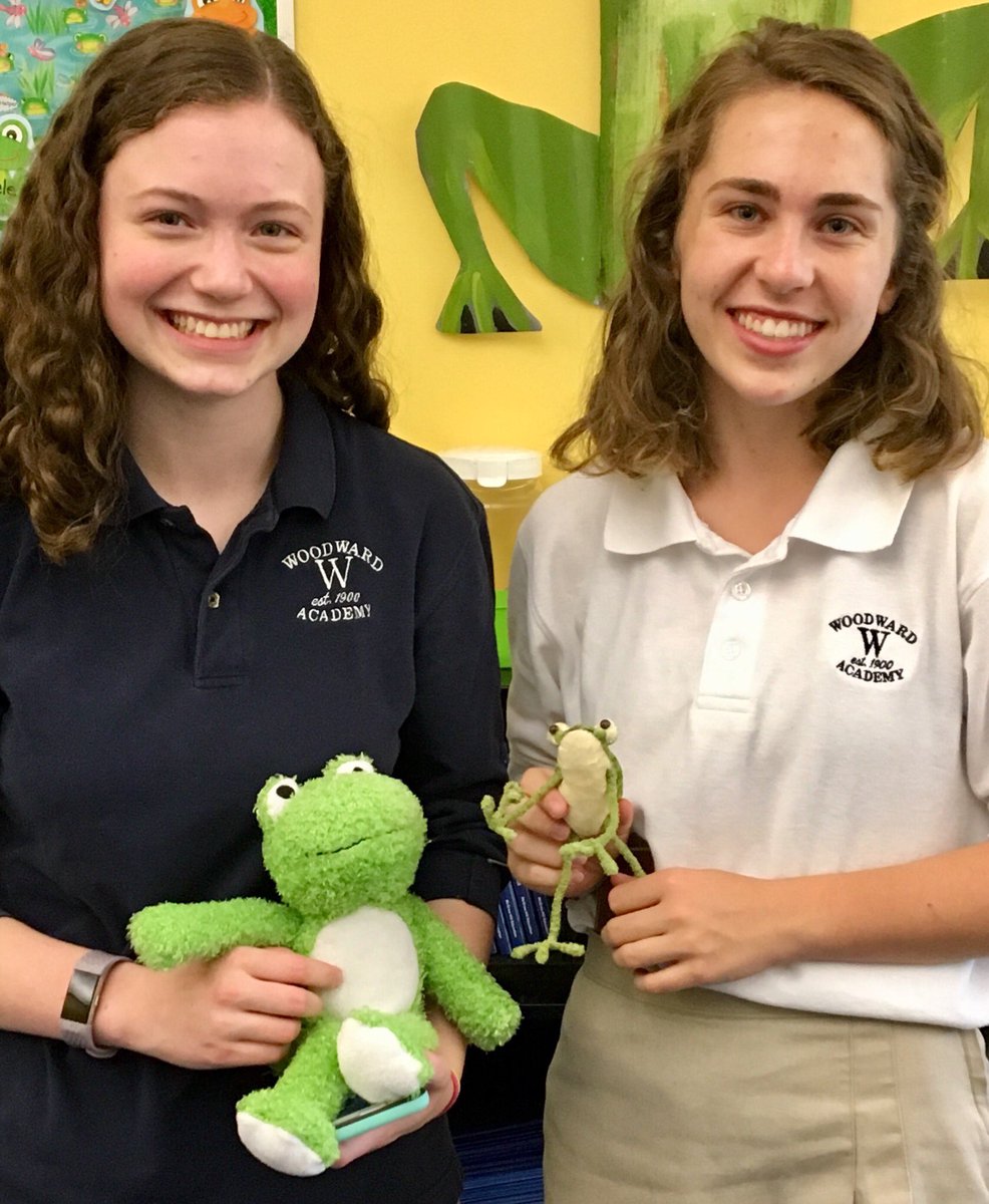Frogadoodle1's tweet photo. What to do when you are retiring and have so many frogs? Host a frog-a-palooza and invite current and former students to claim a froggie friend! #waprimary https://t.co/4OjkJgpou8