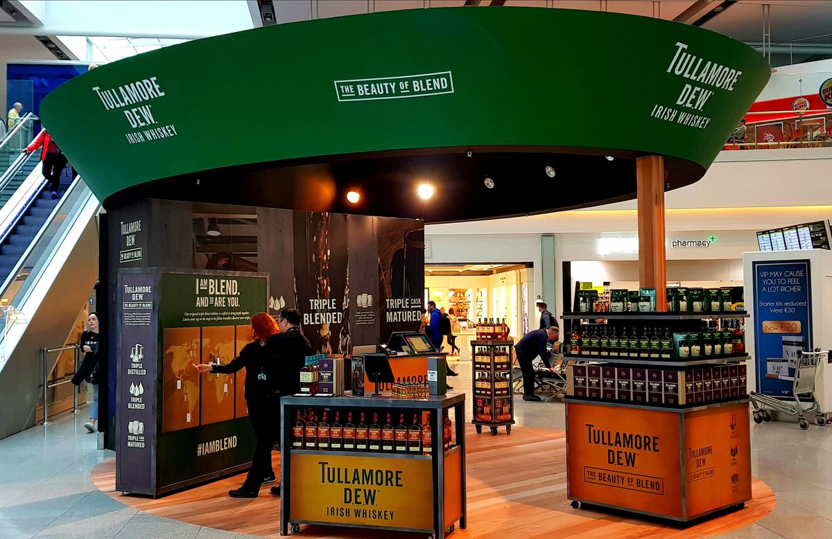 TheWoolyTully's tweet photo. So our Pop Up shop has officially opened at Terminal 2 Dublin Airport! Make sure anyone travelling come our way! 🥃🥃 #TullamoreDEW #BeautyOfBlend #IAmBlend #Whiskey #DublinAirport #PopUpShop https://t.co/zzqjYIlJfG
