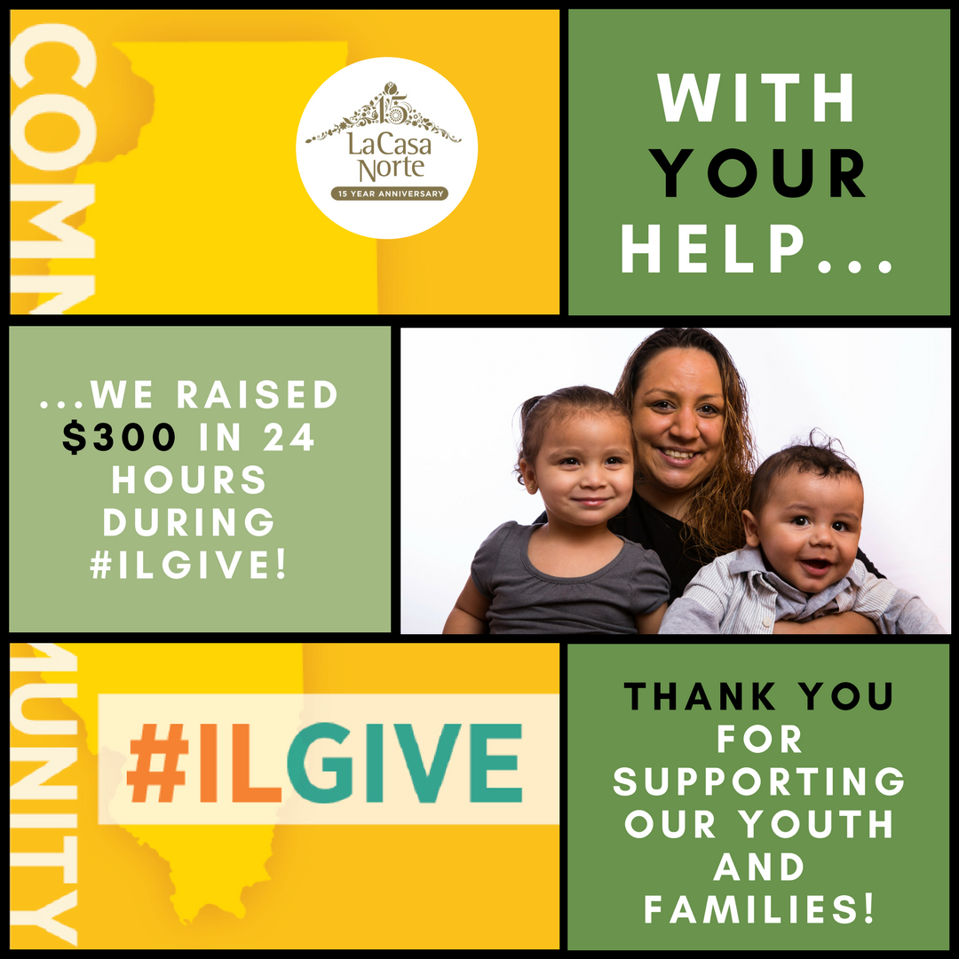 LaCasaNorte's tweet photo. Thank you to everyone who participated in this years #ILGiveCommunity. We are ever so grateful for your #support of the #youth and #families in our programming! https://t.co/jugByLq3Jt