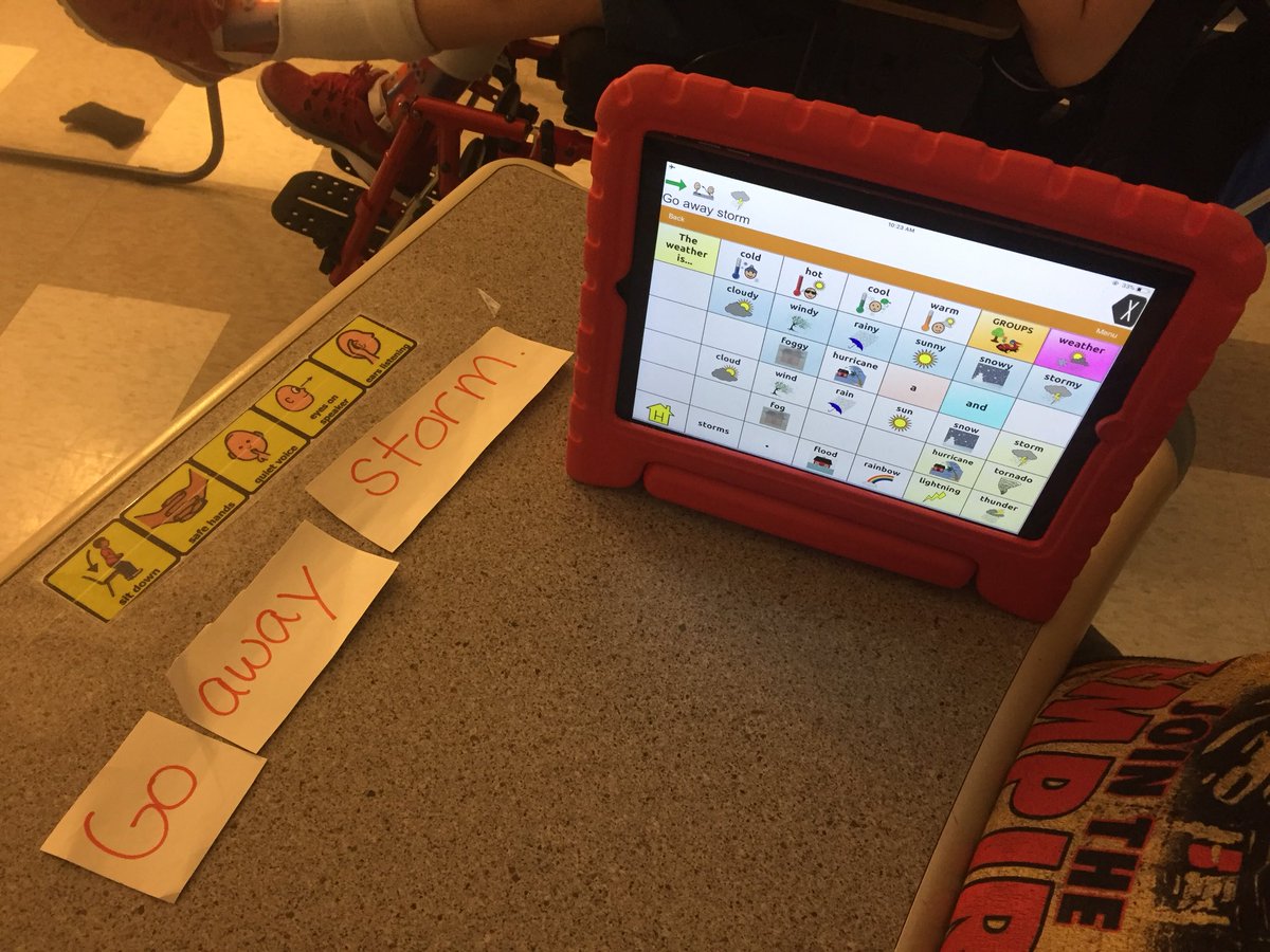 MrsR_KMS's tweet image. Yesterday we used our core word of the week (go) to compose sentences. Today we cut the sentences up and worked on putting them back together in order! #predictablechartwriting #AAC #proudauthors