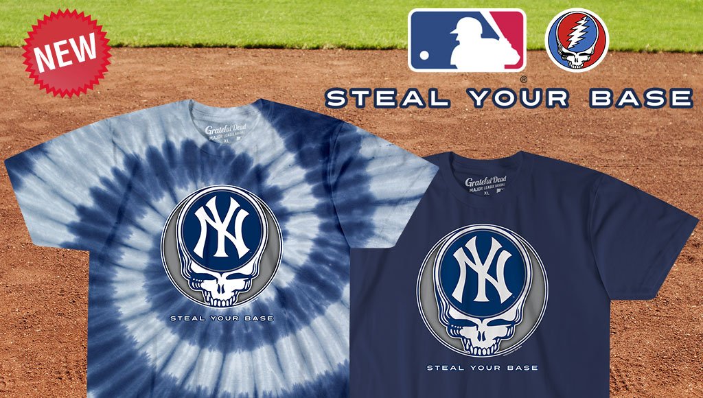 Liquid Blue on X: NEW @Yankees @GratefulDead Steal Your Base @MLB Tie-Dye  & Team Color Tees sizes S, M, L, XL, XXL ⚾️ ORDER NOW   #GratefulDead #deadco #deadandcompany #Yankees # NewYorkYankees #MLB