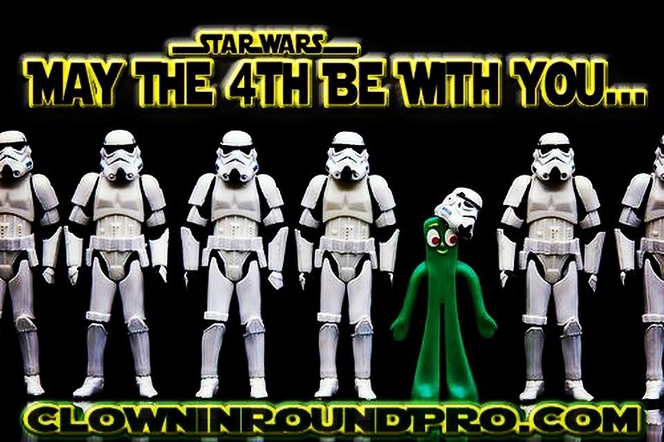 ClowninRoundPro's tweet photo. @relaythatclown is a #huge #starwarsfan but Arnt we all?!
#maythe4thbewithyou #starwars #clowninroundpro #califly https://t.co/yPxy5FPvIH