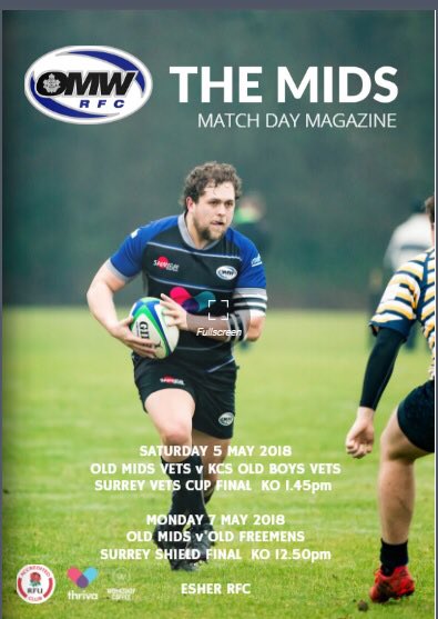 julianchenery's tweet photo. @TheOldMids 

Here’s this Bank Holiday Surrey Finals Weekend Mids Mag

https://t.co/Ffw15jAaH3 https://t.co/MmjpKOkLBV