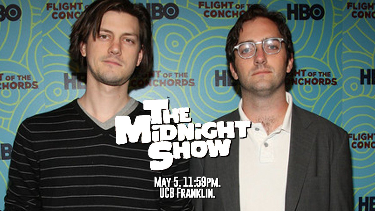 themidnightshow's tweet photo. Happy to have our long-time pals @itrevormoore &amp; @SamBrown42069 from our favorite sketch team Whitest Kids U Know host tomorrow's TMS at @ucbtla Franklin. 

Saturday May 5, 11:59PM. This will sell out soon. Tickets here:
https://t.co/u7GYS4ABqo https://t.co/bSolQsmS78