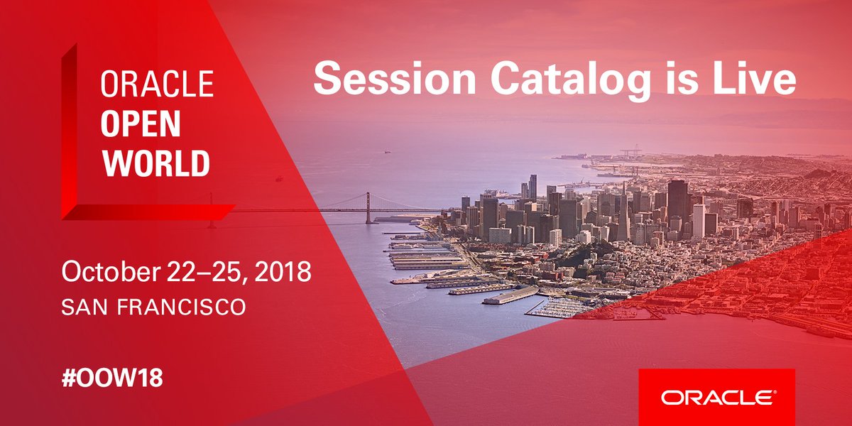 Get ready to learn from Oracle customers, leaders, and experts. View the #oow18 sessions: bit.ly/2FKrNNV