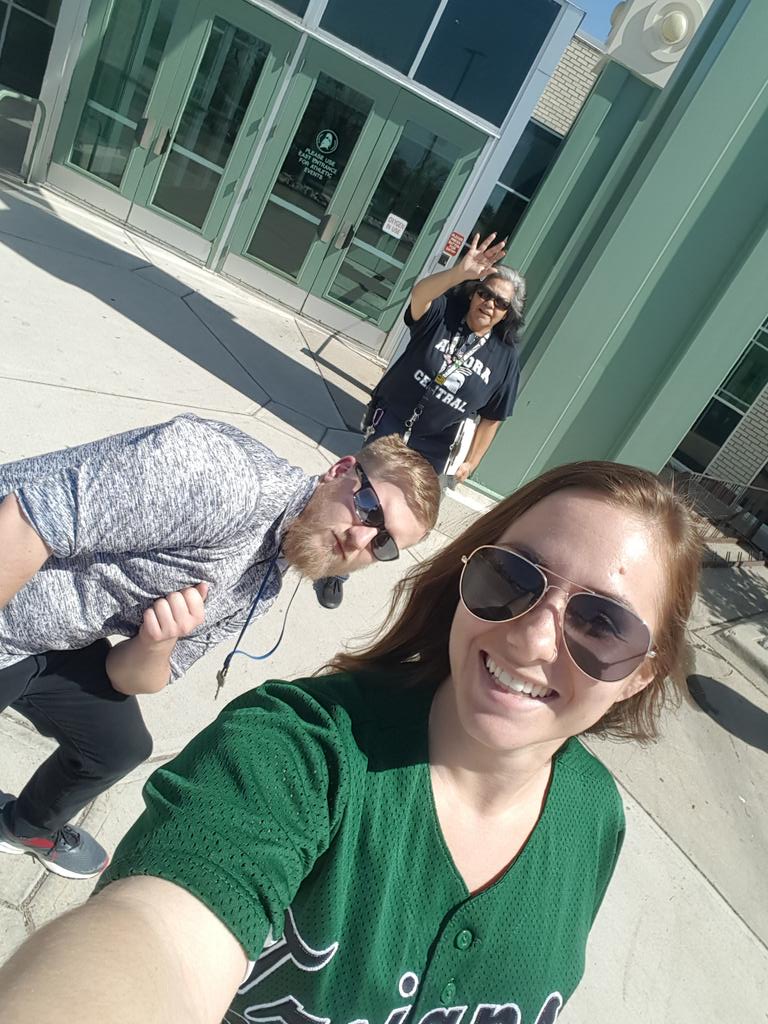 Nickelsaysthis's tweet photo. The sqaud out here after roaming through the community to spread the word about culture night May 8th 4 to 6pm @TrojansACHS (Aurora Central) @aurorak12 https://t.co/xLpOvAXmsa