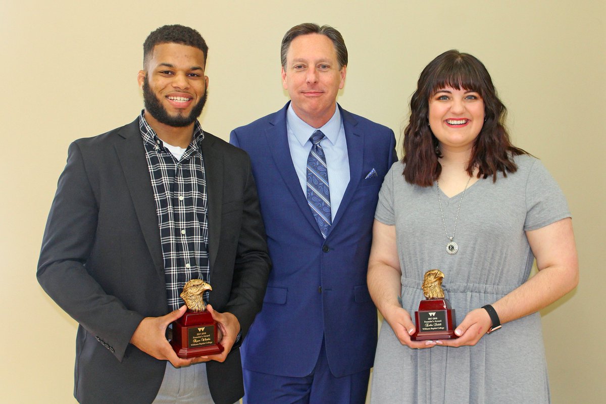 williamsbaptist's tweet photo. Congratulations to Erika Isbill and Ryan Whittle, this year's Founders Awards recipients!

https://t.co/FBIP1WQn02 https://t.co/WZB4zKPjqt