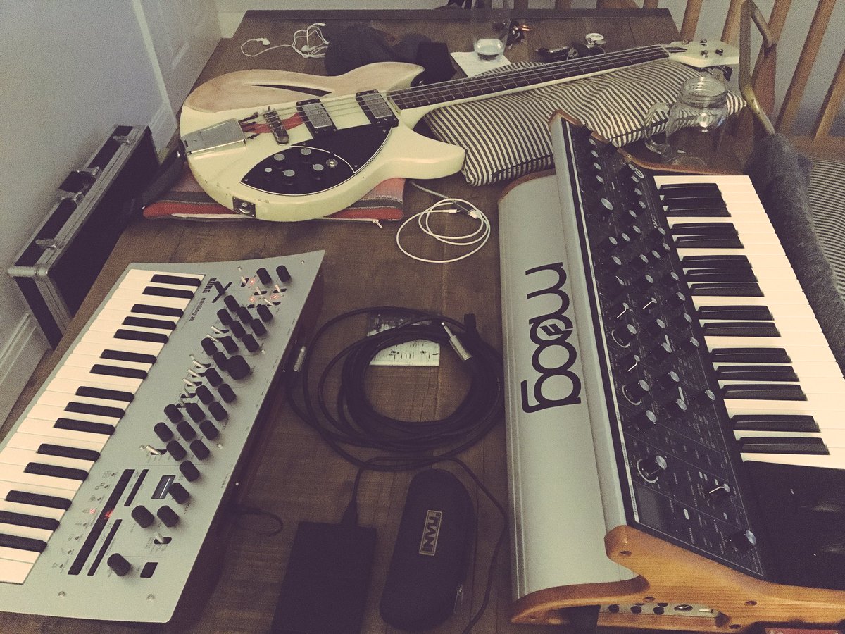 LotusSleep's tweet photo. Duelling #Moog #Korg #microlog #shaftesbury @shaftesbury #lotussleep #track7 #newmusic #manchester #starwarsday #synth https://t.co/WVF60ms8r5
