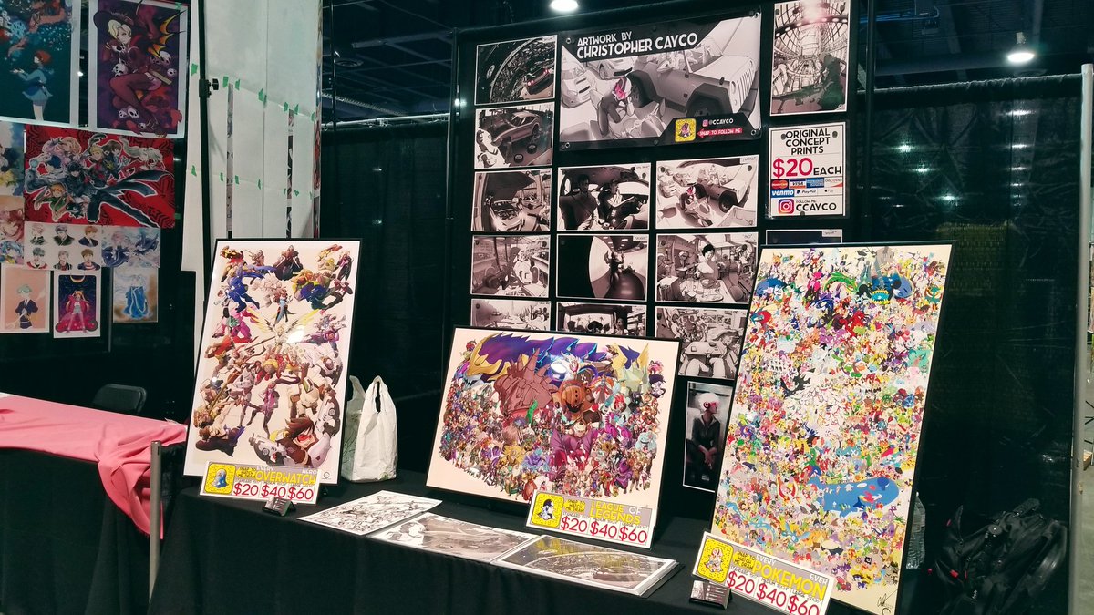 Set up at LVL UP Expo this weekend! Artist table A54. Right next to the bathrooms. Come by and say what's up.
.
.
.
#art #artist #artistalley #lasvgas #nevada #hustle #lvlupexpo #lvlupexpo2018 #lasvegasconventioncenter #ccayco #everypokemonever #pokemon #everyleaguechampion