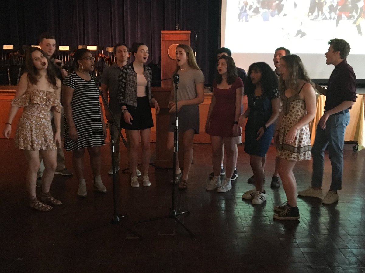 PennCharter's tweet photo. Mamma Mia, Here We Go Again! #OPCweekend Reception opening with  #QuakersDozen https://t.co/mqZyAeF5o7