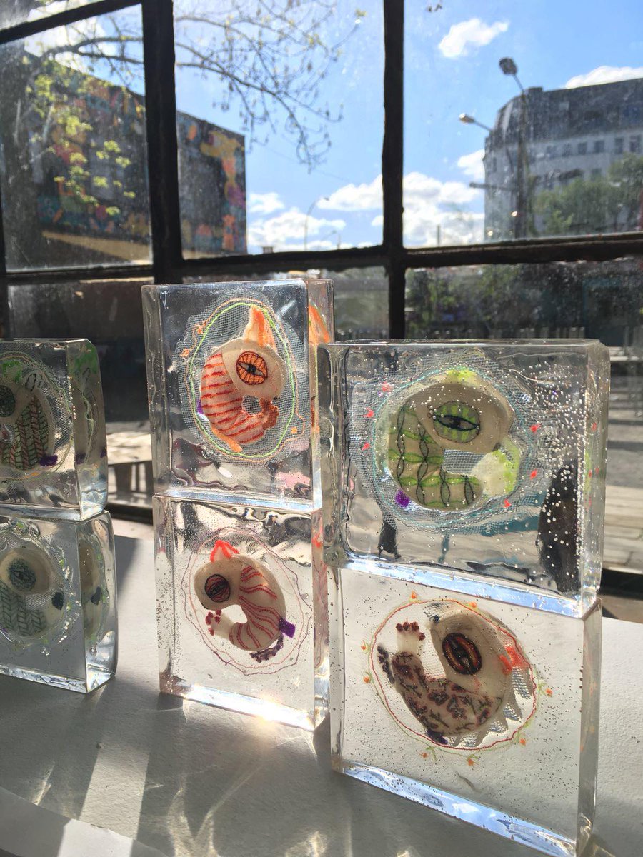 Our saoul is featured <a href="/pictoplasma/">Pictoplasma</a> festival in Berlin. 😀 #embryon #resin #textiles