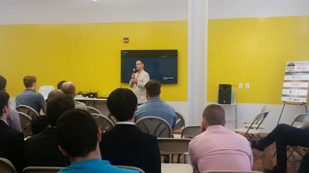 RFSUNY_IandP's tweet photo. Director of @binghamtonu Koffman Southern Tier Incubator, Dan Mori giving a great closing speach for the #startup summit on the incubator's 1-yr anniversary.  Over 90% occupancy and more than $10M invested in resident companies.  Congratulations on these tremendous successes!! https://t.co/Jsw2404pwu