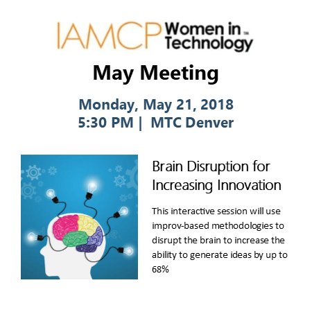 WIT_Denver's tweet photo. Join us for some #BRAINDISRUPTION with @ExperienceYes #IAMCPUS #IAMCPWIT https://t.co/dQypI44uPr https://t.co/EifrwNZYlf