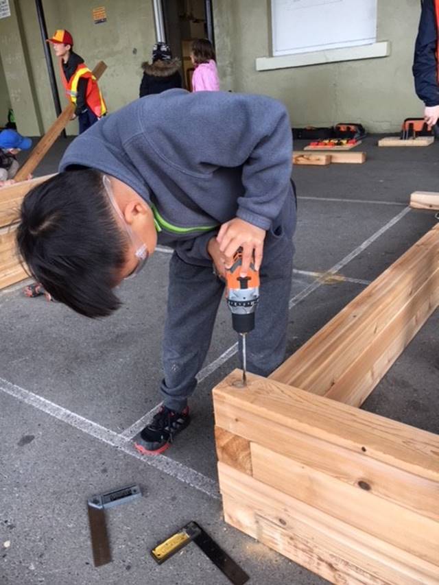 vsbcareered's tweet image. It's all about teamwork! Building garden boxes @VSB39 Van Horne Elementary.  Thx Mr. Evans @TupperTech for the guidance.  #safetyfirst #startthemearly #vsblearns