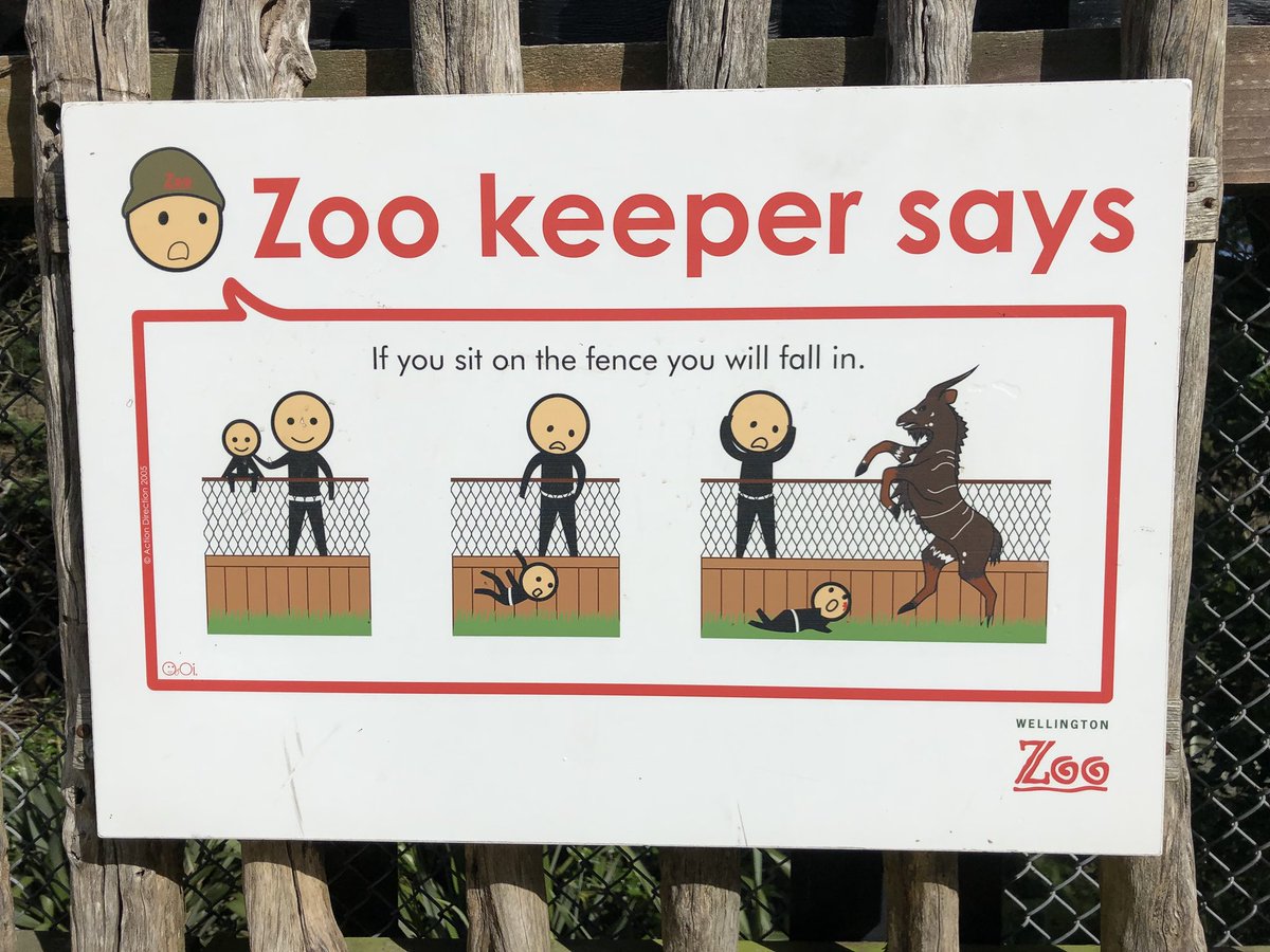 Great example of a #storyboard and #PSA from @WellingtonZoo - clear, honest, cause and effect, in three simple frames. I appreciate them every visit. :)