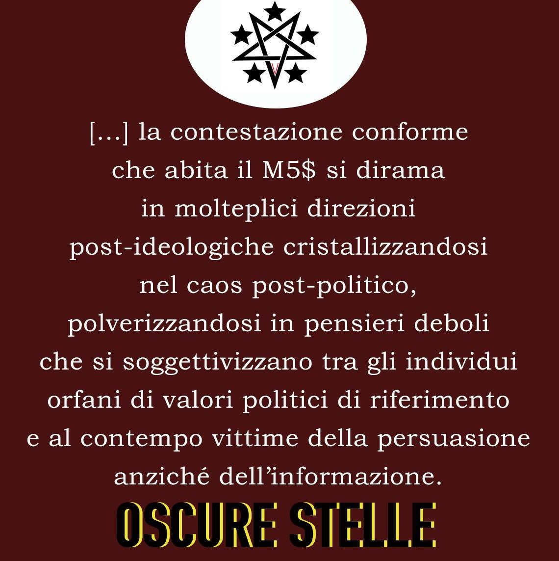 Oscure_Stelle's tweet photo. ▶︎ della contestazione conforme ▶︎
#OscureStelle #StelleOscure #2più2fa4 #iononmeritolesistenzadelM5s #eversione5stelle #impostura5stelle #vincolodintelletto #noOclocrazia #turpiloquiOstativo #DiMaioZero @Antigrillina @M5S_No_Grazie https://t.co/7pNI4wkFgY