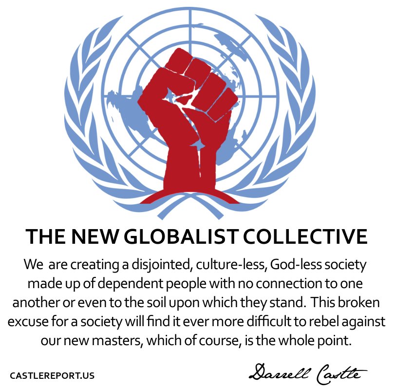 cnstitutionprty's tweet photo. https://t.co/x7O0Y4Hc4P…/

THE CASTLE REPORT: Darrell Castle talks about how 21st century America has replaced God with a new globalist collective.

#CastleReport #GodIsDead #UnitedNations https://t.co/XPFcVDwcVB