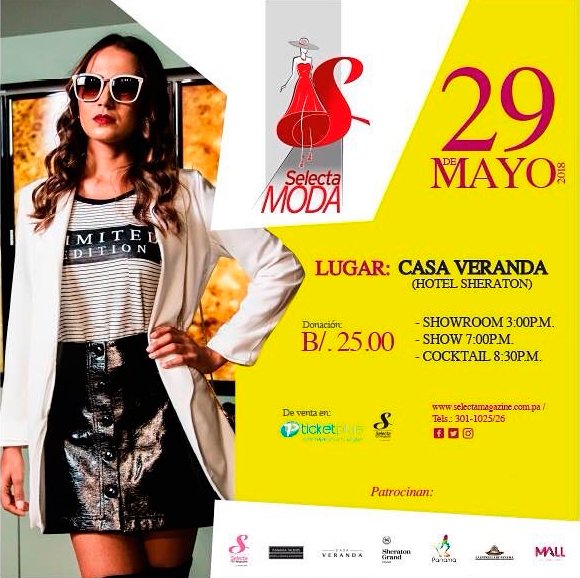 qhacerenpanamax's tweet image. Este 29 de mayo no te pierdas #SelectaModa en Casa Veranda, asegura tus boletos en tiendas Audiofoto. #Quehacerenpanama #Panama #PTY