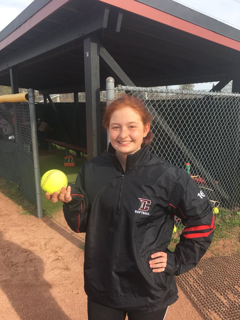 Churchillsftbal's tweet photo. Going into our last at bats down 8-9 2outs sophomore Ella Wilson brings home the game winning runs!!!!  10-9 over Belleville!! https://t.co/o0hzWZGqOd