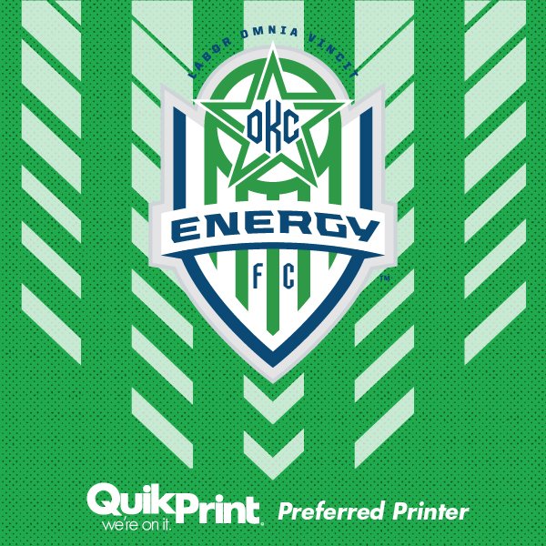 QuikPrintOKC's tweet photo. Go see the OKC Energy FC take on the Swope Park Rangers tomorrow night at Taft Stadium. @EnergyFC #forcityandclub #quikprint #soccer #preferredprinter #OklahomaCity #CincoDeMayo https://t.co/ePZi5UCfDM