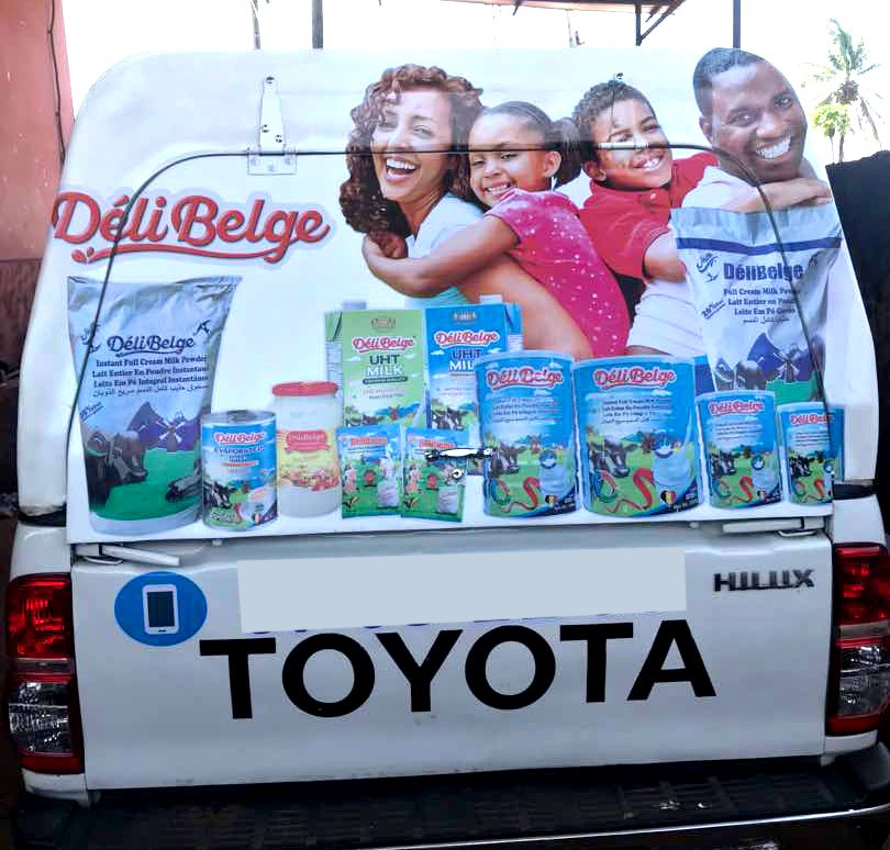 Delibelge1's tweet photo. #DeliBelge distribution #car in #Africa.
#Food #Milk #DANOFOOD #Milk_powder #Dairy #mayonnaise #UHT #Evaporated_milk #Condensed_milk #IFFMP #IFCMP https://t.co/iJPTmDv6CL