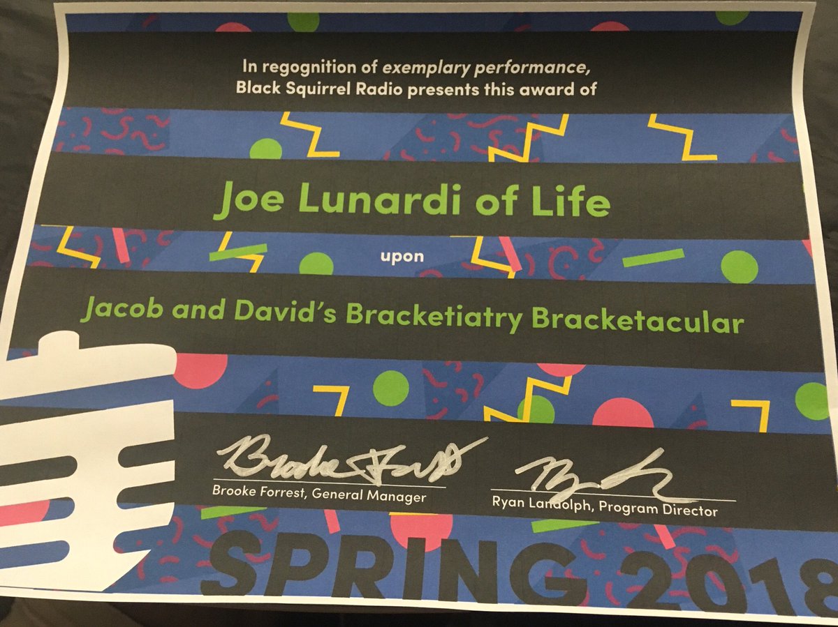 wagdradio's tweet photo. Proud to be considered the @ESPNLunardi of life by @BSRKent Thank you all for a great year! https://t.co/1dnxX71PXy